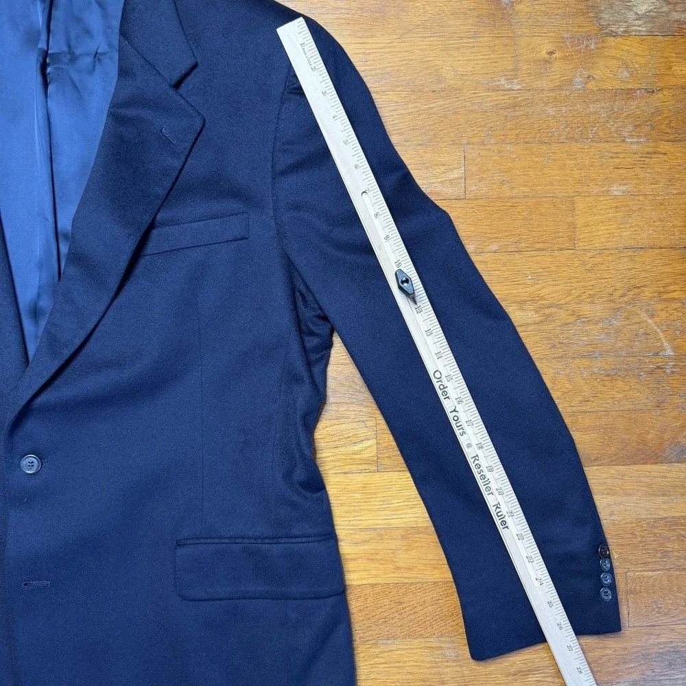 Jos A Bank 100% Cashmere Blazer Mens 48 EXL Blue Sport Coat‎ Suit Jacket Gordon